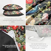 cheap 100% Cotton-Medieval Animals Pattern Duvet Cover Set Set Soft 3-Piece Luxury Cotton Bedding Set Home Decor Gift King Queen Duvet Cover