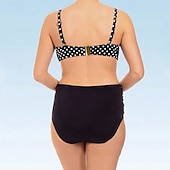 voordelige Surf Tankini's en Bikinis-Dames Tankini Tweedelig zwempak Open achterkant Zwemkleding Plek Zwemkleding Zwart Ademend Sneldrogend Lichtgewicht Mouwloos - Zwemmen Surfen Strand Zomer Lente Grote maten