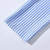 tanie Sukienki koszulowe-Damskie Sukienka mini Sukienka koszulowa Codzienne sukienki Letnie sukienki Elegancki Codzienny Urlop Codzienny Randka Regularny Naszywka Długi rękaw Klapa Niebieski Lato Wiosna