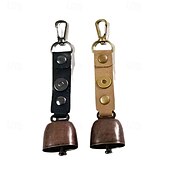 abordables Accesorios para acampar-Campana de oso para exteriores, carillón de viento para ambiente de campamento, accesorio de llavero, campana de alerta de senderismo, campana colgante para mascotas