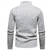 cheap Casual Jackets-Men&#039;s Lightweight Jacket Summer Jacket Casual Jacket Vacation Daily Warm Pocket Fall &amp; Winter Plain Fashion Classic Stand Collar Regular Black White Light Grey Dark Gray Jacket