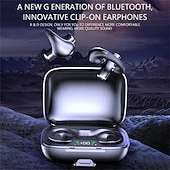 abordables Écouteurs Bluetooth sans fil-Casque Bluetooth 5.3 de sport avec annulation de bruit écouteurs gaming sans fil écouteurs stéréo non intra-auriculaires affichage LED de l&#039;état de la batterie étui de chargement pour smartphone