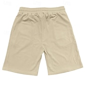 abordables Ensembles de chemises basiques pour hommes-Homme Deux pièces Ensemble Chemise Ensemble été Et Set Uni Quotidien Vacances Sortir Col Manche Courte Pantalon Court Été Mode Occasionnel Confortable Vêtement Tenue