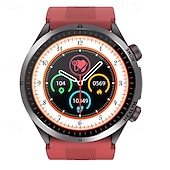abordables Relojes inteligentes-Reloj inteligente tipo bolsa de aire monitoreo de presión arterial ECG monitor de temperatura podómetro Android e iOS impermeable