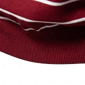 preiswerte Herren Elite Hoodies &amp; Sweatshirts-Herren Pullover Gerippt Stricken Normale Oberteile Farbblock Gestreift Rundhalsausschnitt Strickware Täglich Outdoor Urlaub Bekleidung Frühling Herbst Wein Marineblau S M L