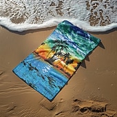 baratos conjuntos de toalhas de praia-toalha de praia de sol e praia de qualidade premium ultramacia absorvente leve durável secagem rápida design vibrante perfeito para praia piscina banhos de sol viagem acessório de verão confortável e elegante