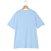 cheap Casual Henley Tee-Men&#039;s Henley Shirt Short Sleeve Shirt Ribbed Knit tee Tee Top Short Sleeve Solid Color Daily Hawaiian Buttons Henley Outdoor Street Causal Summer Light Blue White Brown Henley T-Shirt