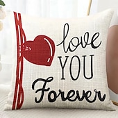 Wedding Heart Gnomes Decorative Toss Pillows Cover 1PC Soft Square Cushion Case Pillowcase for Bedroom Livingroom Sofa Couch Chair 46