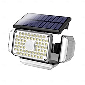 cheap Outdoor Wall Lights-Outdoor Solar Waterproof Wall Lamp - 214 LED Beads Motion Sensor with 4 Adjustable Heads, 340° Wide-Angle for Porch, Balcony, Courtyard, Garden &amp; Garage Lighting 1pc