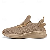 abordables Zapatillas de Correr para Hombres-Zapatillas de running de malla verde neón para hombre: zapatillas ligeras y transpirables para deportes, gimnasio y ropa informal