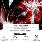 Χαμηλού Κόστους Ανδρικά πουκάμισα με στάμπα-Ημέρα του Αγίου Βαλεντίνου Ανδρικά Φλοράλ Στολές Τριαντάφυλλο Πουκάμισο Πουκάμισο με κουμπιά Μακρυμάνικο Μόδα Casual Δώρο Αργίες Φεστιβάλ Καλοκαίρι Φθινόπωρο Απορρίπτω 3D εκτύπωση γιακά πουκάμισα