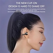 abordables Écouteurs Bluetooth sans fil-Casque Bluetooth 5.3 de sport avec annulation de bruit écouteurs gaming sans fil écouteurs stéréo non intra-auriculaires affichage LED de l&#039;état de la batterie étui de chargement pour smartphone