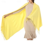 baratos envoltórios de convidados de casamento-xale de pashmina macio e sedoso envolve lenço de cores sólidas para vestidos de noite de casamento