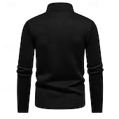 cheap Casual Jackets-Men&#039;s Lightweight Jacket Summer Jacket Casual Jacket Vacation Daily Warm Pocket Fall &amp; Winter Plain Fashion Classic Stand Collar Regular Black White Light Grey Dark Gray Jacket