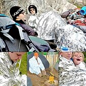 Χαμηλού Κόστους Camping Tarp-κουβέρτες έκτακτης ανάγκης mylar θερμική κουβέρτα,(1 πακέτο) γιγαντιαία διαστημική κουβέρτα, κουβέρτες επιβίωσης βαρύς εξοπλισμός κατασκήνωσης,πρώτες βοήθειες