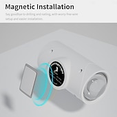 abordables Appliques d&#039;extérieur-Lumière de coucher de soleil à double tête avec détection de mouvement, éclairage LED multicolore pour armoire, 15 couleurs, rechargeable par USB, pour chambre à coucher, salon, bureau, fête, magasin,