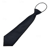 economico Cravatte e papillon per bambini-Bambino Unisex Da ragazzo Cinture Tinta unica E71 nero E73 Navy