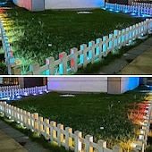cheap Ground Lights-Recessed LED Deck Light 16 RGB Colors/4 Lighting Modes Timing RF Remote Control IP67 Waterproof LED in Ground Lights for Outdoor Yard Garden Stair Patio Pool Deck Kitchen 10Pack