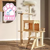 cheap Cat Trees-70 Inches Cat Tree/Cat Tree House and Towers for Large Cat/Cat Climbing Tree with Cat Condo/Cat Tree Scratching Post/Multi-Level Large Cat Tree