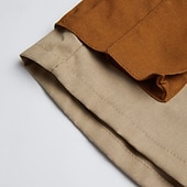 levne Retro-Pánské Šortky s kapsami Lněné šortky Letní šortky Plážové šortky Knoflíky Multi kapsa Barevné bloky Pohodlné Prodyšné Délka kolen Ležérní Denní Dovolená Módní Retro Trávová zelená Khaki