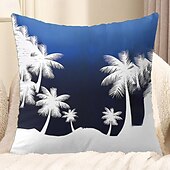 cheap Throw Pillows &amp; Covers-Summer Vibe Decorative Toss Pillows Cover 1PC Palm Trees Soft Square Couch Cushion Case Pillowcase for Bedroom Livingroom Sofa Chair