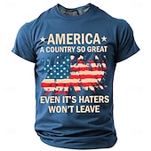 levne Vlastenecké tričko pro veterány-Den veteránů Pánské Patriot Patriotic Veteran Veterán T tričko s krátkým rukávem T tričko 3D tisk crew neck tričko každodenní vojenské ulice každodenní černé modré zelené letní jarní oblečení
