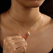 cheap For Women-Personalized Photo Projection Necklace Custom Best Gift for Mom - Customized Pendant with Photo, Ideal Personalized Gift for Lovers, Family, or Friends, Perfect for Wedding