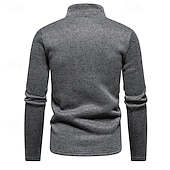 cheap Casual Jackets-Men&#039;s Lightweight Jacket Summer Jacket Casual Jacket Vacation Daily Warm Pocket Fall &amp; Winter Plain Fashion Classic Stand Collar Regular Black White Light Grey Dark Gray Jacket