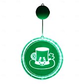cheap Decorative Lights-St. Patrick&#039;s Day Decorative Window Light - Battery Powered Suction Cup Hanging Light for Irish Festival Decoration 1pc