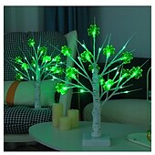 cheap Decorative Lights-St. Patrick&#039;s Day Clover Decorative Night Light 45CM 13 LEDs  - USB/Battery Dual Powered with 8-Function Remote Control for Indoor Party Atmosphere Decoration 1pc