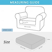 cheap Sofa Cover-100% Waterproof Couch Cushion Covers, Stretch Replacement Sofa Seat Cushion Covers Solid Chair Cushion Slipcovers Washable Suitable for Outdoor Patio Garden Lawn Yard