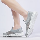 Недорогие Мужские кроссовки-мужские серые сетчатые кроссовки без застежек с амортизирующей подошвой для легкости и комфорта при активном образе жизни