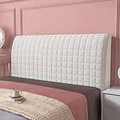 cheap Bedding Accessories-Bed Headboards Cover Slipcover, Dust Proof Stretch Thicken Bed Head Padded Protector Cover, Washable Cooling Headboard Protector Cover