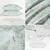 baratos 100% algodão-Capa de Edredom com Padrão Floral Tamanho Twin Conjunto de Cama Conjuntos de Colchas Capa Leve e Macia com 2 Fronhas para Verão Primavera