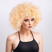 economico Parrucche trendy sintetiche-Parrucche sintetiche Yaki liscia Con frangia A macchina Parrucca Corto Oro chiaro Violetto Marrone chiaro Marrone scuro A1 Capelli sintetici Per uomo Biondo