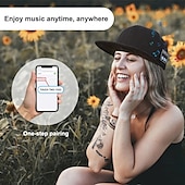 billiga Nyheter-ny hatt med bluetooth-högtalare justerbar bluetooth-hatt trådlös smart högtalarkeps för utomhussport baseballkeps med mikrofon