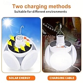 お買い得  キャンプ用ライトとランタン-屋外用ソーラー球形ランプ1個、USB充電、キャンプ、屋台、釣り、緊急照明に最適