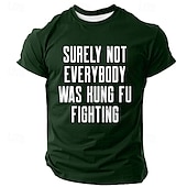 billiga Roliga T-shirts för män-Herr Rolig T-shirt Kortärmad T-shirt 3D-tryck Rund hals Skjorta Mode Dagligen Gata Dagligen Svart Blå Grön Sommar Vår Kläder S M L XL XXL XXXL