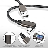 cheap Cell Phone Cables-VR Link Cable 3m Compatible with Quest2/Pico 4 Accessories and PC/Steam VR High Speed PC Data Transfer USB 3.0 to USB C Cable for VR Headset and Gaming PC