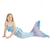 abordables Maillot de bain sirène-Enfants Fille Maillots de bain sirène Maillot de bain Vacances Plage Balance Vacances Tropique Maillots de bain 4 ans et + Eté Rose Claire Rose Claire