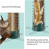 cheap Backyard Birding &amp; Wildlife-Squirrel Resistant Bird Feeders - No Squirrel Wild Bird Feeder - Metal Hummingbird Feeding Station Weight-Activated for Outdoor Patio