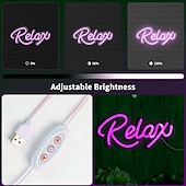 halpa LED-neonvalot-usb-käyttöiset led-neonvalot rentouttavat merkkivalot – tyylikäs  &amp; eloisa neonsisustus makuuhuoneeseen, klubiin ja ulkotiloihin
