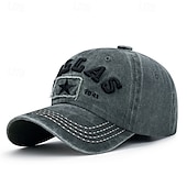 preiswerte Baseballkappe für Herren-Herren Cap Basecap Sonnenhut Kappe Schwarz Wein Baumwolle Bestickt Modisch Brautkleider schlicht Täglich Wochenende Buchstabe Solide / einfarbig Einstellbar Sonnenschutz Atmungsaktiv