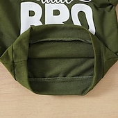 abordables Ensembles-Garçon 3D Couleur unie Lettre Ensemble sweat à capuche et pantalon de survêtement manche longue Autres imprimés Printemps Automne Mode Décontractées Bébé 1-5 ans Col Ras du Cou Extérieur Vacances
