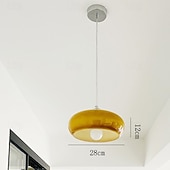 Недорогие Островные огни-круглый стеклянный подвесной светильник в стиле баухаус, стеклянный подвесной абажур 28 см 110-240 В