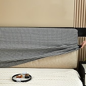 abordables Accesorios de ropa de cama-Cabecero de cama, funda antipolvo, estampada, duradera, con protección para la espalda, elástica, todo incluido, suave y acogedora, funda para cabecero de cama, sencilla, de lino y algodón