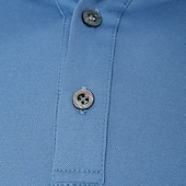 halpa Miesten Elite Polo-miesten silkkipoolopaita puuvillainen työpaita business rento poolopaita turndown-kuvio lyhythihainen vintage muoti yksivärinen väriblokki kesä kevät musta valkoinen tummansininen sininen vaaleanharmaa oranssi poolopaita