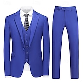 economico Vestiti-Anni Ruggenti Anni 1920 Abito a Tre Pezzi Pantaloni del Vestito Gentiluomo Gangster Testimoni dello Sposo Per uomo Giorno dei Re Carnevale Mascherata Matrimonio Feste Mascherata Adulti Cappotto Gilet