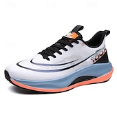 preiswerte Sneaker für Herren-weiß-blaue sportliche Lauf-Sneaker für Herren mit leichtem Design und gepolsterter Sohle – atmungsaktive Sportschuhe für einen aktiven Lebensstil und Fitness