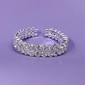 billige Armbånd-Dame Mansjettarmbånd Fancy Dyrebar Luksus Legering Armbånd Smykker Sølv Til Fest